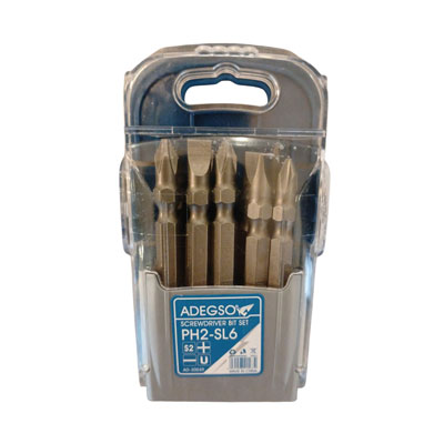 Puntas Combinadas x 5U Phillips Plano 65mm