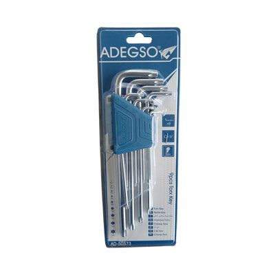 Juego de llaves hexagonales bola largas 1.5-10mm 9 Piezas