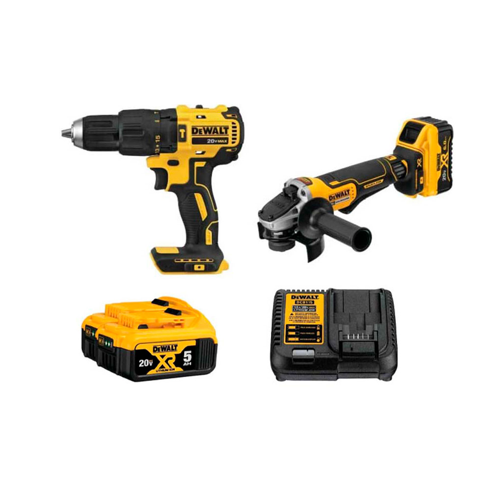 Set Taladro + Amoladora DEWALT 20v - Morano Máquinas y Herramientas