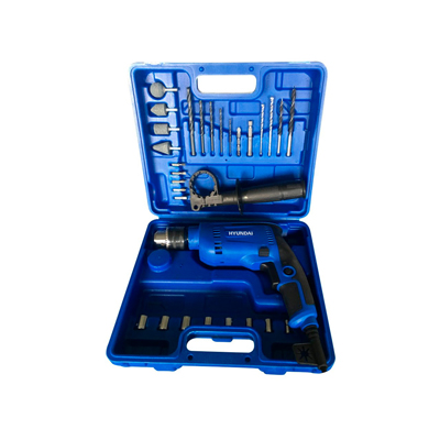 Kit Taladro Percutor 600W 13mm con 29 Acc HYID600K