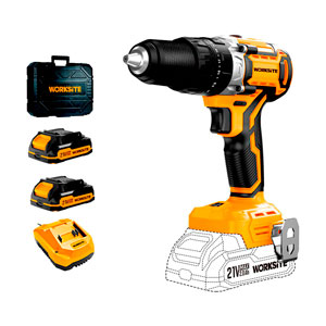 Taladro percutor 13 mm a batería 21V Brushless